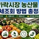 가락시장 농산물 시세조회 방법 총정리｜가격·경매시간·영업시간·주차장 주차요금