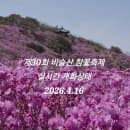 비슬산진달래개화 상황/제30회 비슬산 참꽃문화재/행사안내/주차장,셔틀버스이용요금/배차시간,배차...