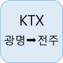 KTX 광명역 → 전주역 안내(시간, 요금, 예매, 주차장)