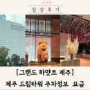 그랜드 하얏트 제주 드림타워 주차요금