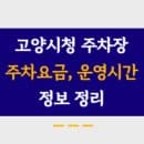 고양시청 부설주차장 이용요금, 운영시간, 위치 등 정보 총 정리했어요.