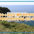여수→금오도 배편 완전정리: 신기항/백야도/연안터미널 시간·요금·주차