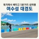 여수섬 대경도 섬여행 배타는곳 왕복요금 배시간표 무료주차장 2026여수세계섬박람회 서포터즈 로컬여왕...