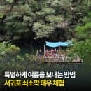 8월 서귀포 가볼만한곳 쇠소깍 테우 조각배 예약 방법 요금 주차장 정보