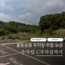 율동공원 주차장 주말 요금 무료? 주차팁 C주차장까지